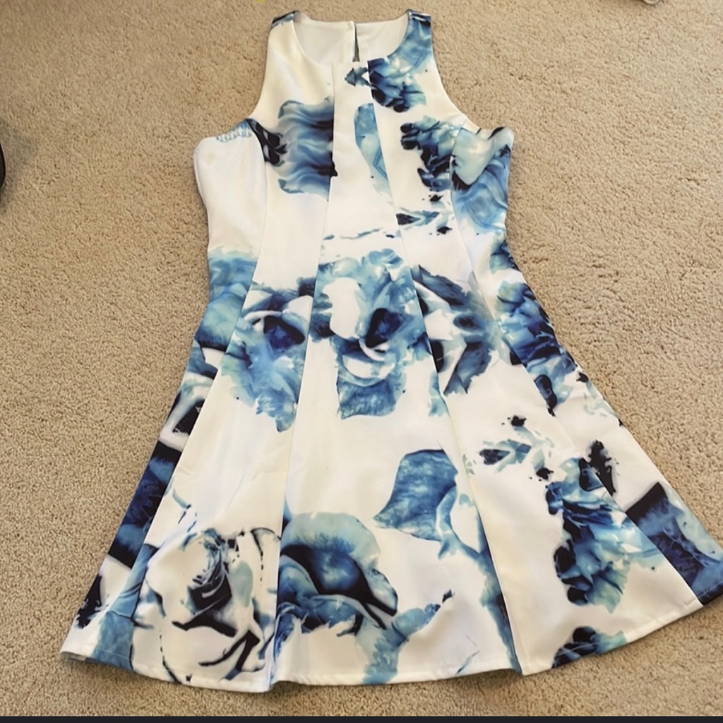 Like New Lulus Floral Skater Dress - Xs